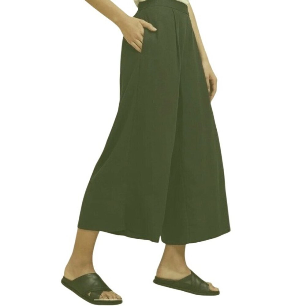 Banana Republic Factory Womens ponte knit Wide-Leg Crop Pants Easy Fit Size S da